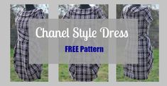 chanel style dress free pattern