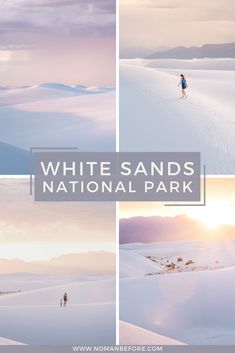 white sands national park in the desert