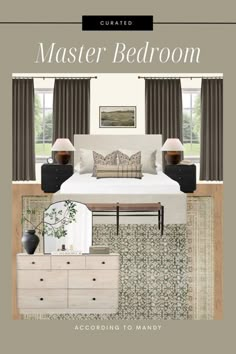 an image of a bedroom with furniture and decor on it's cover, including a bed