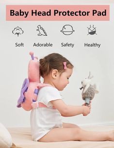 Baby Toddler Head Protection Drop Backpack – Vipsheep.com Kids House Garden, Baby Growth, Chest Strap, Nothing To Fear