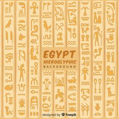 egyptian hieroglyphic background