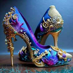 Whimsical Shoes, Mermaid Shoes, Fairy Shoes, Fantastic Shoes, Chique Outfits, Chic Shoes, Fantasy Gowns, Fairytale Dress