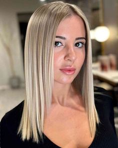 Best Haircuts For Fine Hair, Bobs For Fine Hair, Long Bob Blonde, Hairstyles For Fine Hair, Fine Straight Hair, Amazing Hairstyles, Best Haircuts, Straight Blonde Hair