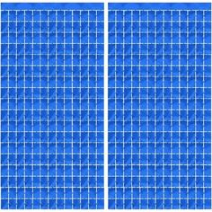 two blue tiles are shown in the same pattern, one is square and the other is rectangle