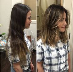 Layered Haircuts Shoulder Length, Hair Cuts With Layers, Shoulder Length Hair Cuts, Ombre Hair Color, Medium Hair Cuts, Hair Envy, Heidi Klum, Shoulder Length Hair