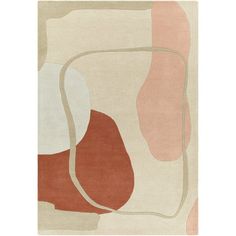 a rug with an abstract design on it