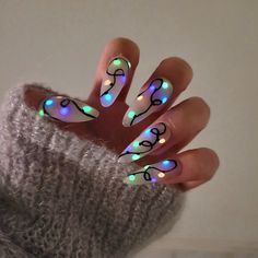 #FallNails #NailTrends2024 #AutumnVibes #MatteNails #nailart #naildesign #nailcolor #nailpolish #summernails #springnails #pinknails #rednails #acrylicnails #alomondnails #nailcare #winternails #whitenails #nailsalon #frenchnails #shortnails #bluenails #blacknails #nudenails #gelnails #halloweennails #simplenails #greennails #purplenails #nails #autumnnails #squarenails #longnails #coffinnails #longcoffinnails #shortcoffinnails #nailtrends #fashionnails #fallnailstrendy #spookynails Press On Led Lights, Christmas Nails Decor, Glow In The Dark Christmas Light Nails, Cat Eyes Christmas Nails, Atomic Nail Art, White Leopard Nail Designs, Christmas Light Bulb Nails, Fake Nails Christmas, Christmas Nail Designs Lights