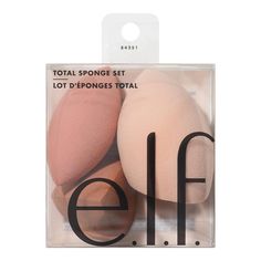 e.l.f. Mini Sponge Set Best Makeup Sponge, Concealer Application, Face Makeup Products, Beauty Blender Set, Under Eye Makeup, Face Sponge, Beauty Blenders, Makeup Sponges, Makeup Blender