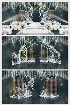 an image of a stage set up for a wedding