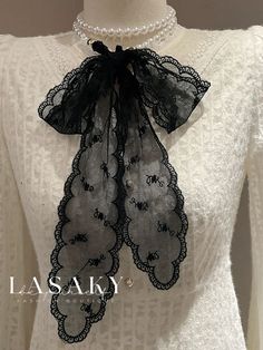 Lasaky - Refined Imitation Silk Necklaces with Faux Pearl Bowknot - Sophisticated Adornment for Clothing and Bag Embellishment Pearl Theme, Diy Clothes Refashion, Silk Necklace, Buy Necklace, Floral Decoration, Refashion Clothes, Trendy Clothes For Women, Performance Outfit, Pattern Floral