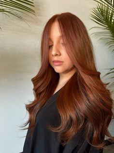 Cooper hair #hairstyles #hairstylist #copper #copperhaircolor #haircolor #fall #fallhaircolorforbrunettes Cooper Hair, Cowboy Copper, Growing Out Hair, Fall Hair Color For Brunettes, Hair Color Auburn, Copper Hair Color, Highlights Brown Hair, Hair Color And Cut, Copper Hair