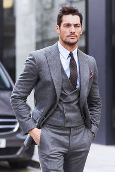 Gentleman Mode, Best Dressed Man, David Gandy, Fashion Suits For Men, Three Piece Suit, Suit Style