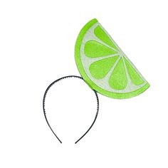 Lime Slice Headband Headpiece birthday party favors kid children child adult toddler baby babies Halloween Costume Green by PartyEars on Etsy Lime Costume Diy, Tequila And Lime Costume, Margarita Costume, Lime Headband, Fruit Halloween Costumes, Lime Slice, Costume Green, Halloween Fruit, Baby Fruit