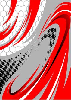 an abstract red and grey background with wavy lines