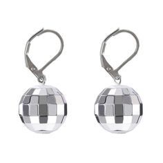 PRICES MAY VARY. Reflective Disco Earrings:This disco ball earring uses a reflective mirror design to make the earrings sparkle ,allowing you to stand out in any themed parties such as Christmas, Halloween, disco party, concerts, etc High Quality: This disco ball earrings for women is made of quality alloy, designed in fishhook design, these mirror balls are big enough to get noticed, but won't overpower your face, give you a comfortable wearing experience Mirrorball Earrings Size :Each silver d Disco Style Silver Jewelry For Party, Adjustable Pierced Earrings For Parties, Adjustable Metal Plug Earrings For Party, Adjustable Silver Hoop Earrings For Party, Hypoallergenic Adjustable Earrings For Party, Nickel-free Silver Plug Earrings For Parties, Nickel Free Silver Plug Earrings For Parties, Silver Pierced Plug Earrings For Parties, Nickel-free Round Earrings For Party