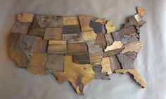 the united states made out of wooden planks