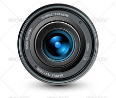 an image of a camera lens on white background - miscellaneous objects / objects clippings