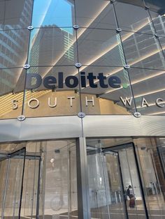 the front entrance to deloitte south wa