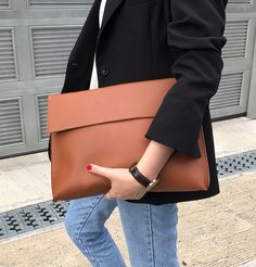 Package : Yes Model Number : brown Material : PU Style : Fasion Closure Type : No Zipper Pattern Type : Solid Type : Laptop Sleeve Style : Liner Sleeve Gender : WOMEN Brand Name : CNGRANDBAG SIZE : 36*24*3CM material : pu leather des.1 : free shipping des.2 : customize initials des.3 : dropshiping Korean Style Womens Laptop Bag New Fashion Large Capacity Handbag Womens Briefcase Free Print Letters Envelope File Bag WHAT ABOUT REFUND?   Fast refund,100% Money Back Guarantee. If your product is de Brown Large Capacity Laptop Bag For Work, Trendy Brown Laptop Bag For Daily Use, Chic Brown Laptop Bag With Removable Pouch, Chic Brown Laptop Bag For Daily Use, Chic Brown Laptop Bag For Everyday Use, Chic Brown Everyday Laptop Bag, Trendy Large Capacity Brown Clutch, Chic Brown Laptop Shoulder Bag, Chic Brown Shoulder Laptop Bag