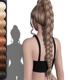 Sims4 Cc Hair Long, Second Life Cc, Sims 4 Cheats, Sims 4 Piercings, Sleep Hairstyles, Sims 4 Black Hair, Sims 4 Cas Mods, Cc Hair