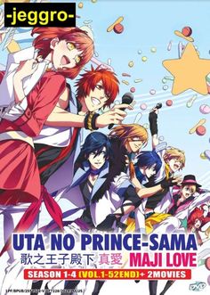 an anime movie poster with the title'uta no prince - sama maji love