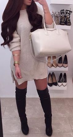 Creative Outfits, Fall Winter Outfits, Fashion Killa, Outfits Casuales, Lany, Passion For Fashion, High Boots