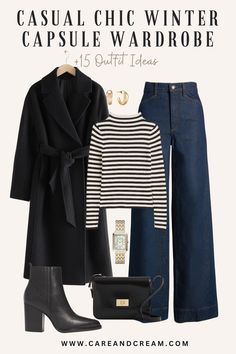 Casual Chic Winter Capsule Wardrobe + 15 Outfit Ideas