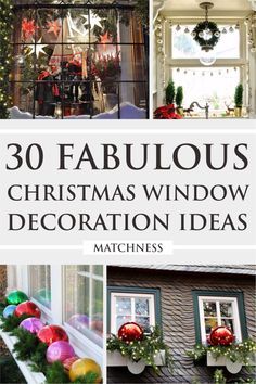 Christmas Exterior Window Decorations, Decorated Windows For Christmas, Christmas Window Display Home Diy, Decorate Windows For Christmas, Christmas Window Display Home, Outdoor Window Decor, Diy Christmas Window, Christmas Window Decoration