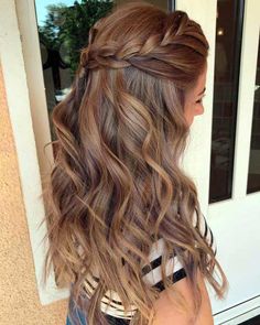 Light Caramel Hair, Hair Engagement, Front Hairstyles, Purple Brown Hair, Purple Hair Highlights, Hair Elegant, Hair Front, Hair Formal, Blond Ombre