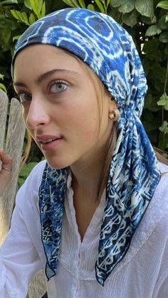 Casual hair scarf suitable for the pool Made from bathing suit material Lycra stretchy spandex washable fabric Stretchy, elasticized & adjustable One size fits most adult women Beautiful shades of blue Great gift idea for a gift Shades of blue. Denim match Cover and conceal your head. Suitable for long short hair. Uptown Girl Headwear brand Made in New York. Advertised in Times Square Womens stunning comfortable lightweight Hair Wrap accessory A great gift idea for a friend One size fits most. S Long Headband Scarf, No Hair Cover Hair Solutions, Trendy Cheap Headscarf For Spring, Cheap Casual One Size Headscarf, Cheap Casual One-size Headscarf, Affordable Casual Beach Headscarf, Cheap Adjustable Headscarf For Spring, Bed Hair Wrap, What Hair Covers To Wear For Dreadlocks