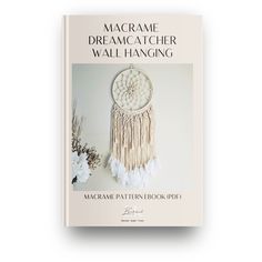 the book macrame dream catcher wall hanging