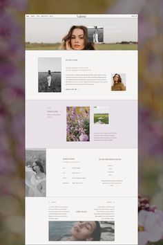 Photographer, website layout, website template, photographer website Lilac Website Design, Nutrition Website Design, Branding Mood Board Inspiration, Nutrition Website, Minimal Website Design