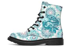 split • Custom printed boots• Amazing colours and vibrant print• 100% Vegan leather• Memory EVA insole for maximum comfort• Robust and flexible rubber outsole with steel shank• Real stitch on the outsole for style & durability• Water resistant split Made With Love Just For You!Orders Estimated Delivery Time: 3 - 6 weeks split Fish Mandala, Printed Boots, Japanese Fish, Womens Combat Boots, Boot Print, Black Boots Women, Material Girls, Men's Boots, Made With Love