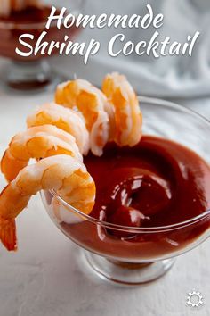 Homemade shrimp cocktail is an easy appetizer for a get-together. Use a few simple ingredients to make your own sauce.