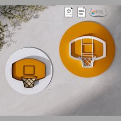 an image of a basketball hoop on the wall