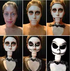 Last-Minute Halloween Makeup Ideas: Cheap, DIY And Creative Ways To Scare Friends (PHOTOS) Halloween Makeup Diy, Halloween Memes, Couple Costumes, Special Effects Makeup, Halloween Costumes Makeup, Makeup Transformation, Fantasias Halloween