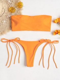 Zaful Bikinis, Hot Top, Cute Bikinis, Dark Orange, Cute Swimsuits