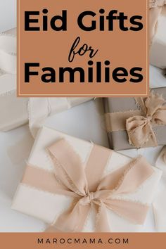 gifts for families with text overlay