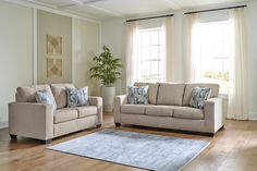 Deltona Parchment Sofa and Loveseat from Ashley - Luna Furniture Sofa And Loveseat, Sofa Dimensions, Beige Sofa, Sofa Colors, Rocker Recliners, Living Room Set, Loveseat Sofa, Retail Furniture, Toss Pillows