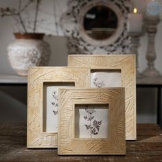 Tiya Mango Wood Rectangle Photo Frame - Frames Minimalist Fireplace, Tabletop Picture Frames, Capture Moments, Wooden Photo Frames, Frame Collection, Square Photos, Wood Square, Fireplace Wall, Large Photos