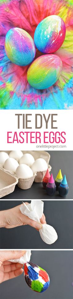 the dye easter eggs are ready to be dyed