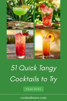 Elevate your gathering with these 51 quick tangy cocktails that burst with flavor. From the refreshing Emerald Daiquiri's blend of sweet Midori melon liqueur and zesty lime juice to the balance of juicy strawberries and herbal basil in our delightful mocktail, there's something for everyone. Dive into fun mixes like Raspberry Lemonade and Sunrise Mocktail, and discover delightful blends that are sure to impress. Perfect for parties and casual evenings alike, these cocktails guarantee a deliciously tangy experience. Sunrise Mocktail, Cranberry Delight, Mango Daiquiri, Midori Melon, Pomegranate Martini, Spiked Lemonade, Mojito Mocktail, Mango Mojito