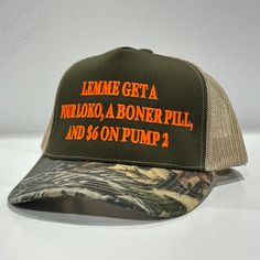 Ready to ship Unhinged Trucker Hats, School Hats, Four Loko, White Trash, My Funny Valentine