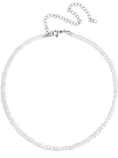 PRICES MAY VARY. GOTHIC WHITE BEADED CHOKER NECKLACE: This beaded choker is your go-to accessory for adding a pop of color and style to any summer outfit. It looks great with tank tops, dresses, shirts, and blouses, making it ideal for birthday celebrations, vacations, beach days, and everyday wear MATERIALS: Meticulously crafted from high-quality stainless steel and acrylic SIZE: Chain length is 15.7 inches, extender chain 4.7 inches PERFECT GOTHIC HIPPIE BOHO NECKLACES FOR WOMEN: Perfect Gifts Summer Necklace Beach, Gothic Hippie, Christmas Jewelry Gift, White Beaded Necklace, Boho Necklaces, White Beaded Necklaces, Necklace Gothic, Beach Necklace, Beach Necklaces