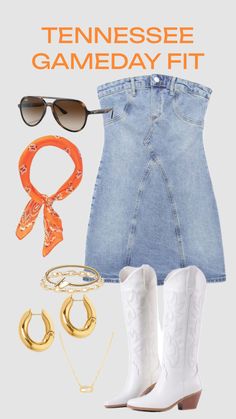 Summer Country Concert Outfit, Tennessee Outfits, Gameday Fashion, Rush Outfits