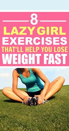 These 8 Lazy Girl Exercises that every girl should know are THE BEST! I'm so glad I found these AMAZING work out routines! Now I have a great way to get in shape and get tone for summer! Definitely pinning! Weight Challenge, Lazy Exercise, Lazy Girl Workout, Body Beast, Workout Calendar, Simple Exercises, Fit Girl Motivation, Fat Loss Diet, Lazy Girl