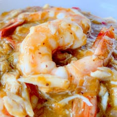 Crab Gravy, Shrimp And Cheese Grits, Ravioli Soup, Louisiana Dishes, Creole Food, Dinner Fish