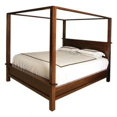 Amish USA Made Handcrafted Cabin Creek Canopy Bed sold by Online Amish Furniture LLC Safari Bedroom Decor, Amish Cabins, Farmhouse Bedroom Set, New Bedroom Furniture, Amish Bedroom, Safari Bedroom, Canopy Bed Ideas, Four Poster Beds, Amish Furniture Bedroom