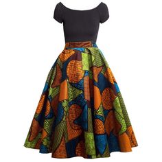 Midi Circle Skirt, African Chic, African Print Skirt, African Print Clothing, African Fashion Ankara