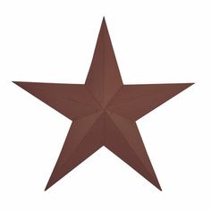 a brown metal star on a white background